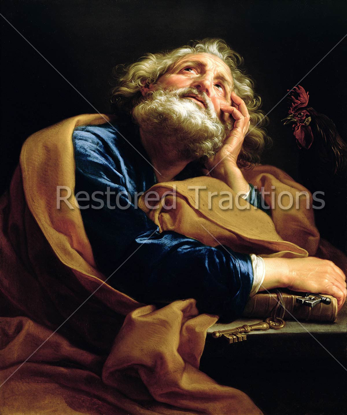 St. Peter – Batoni, restored fine-art print