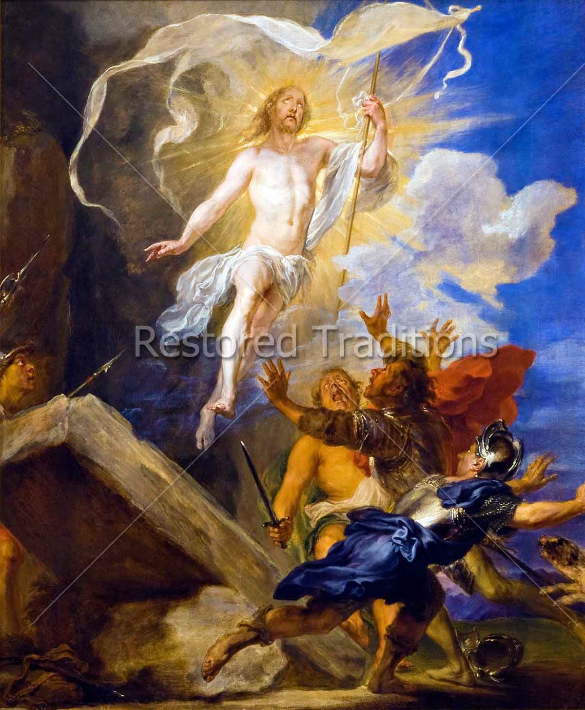 The Resurrection – Boeckhorst, restored fine-art print