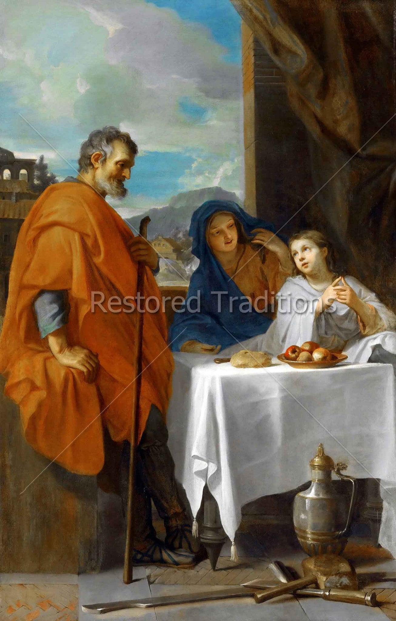 Holy Family – Le Brun, restored fine-art print