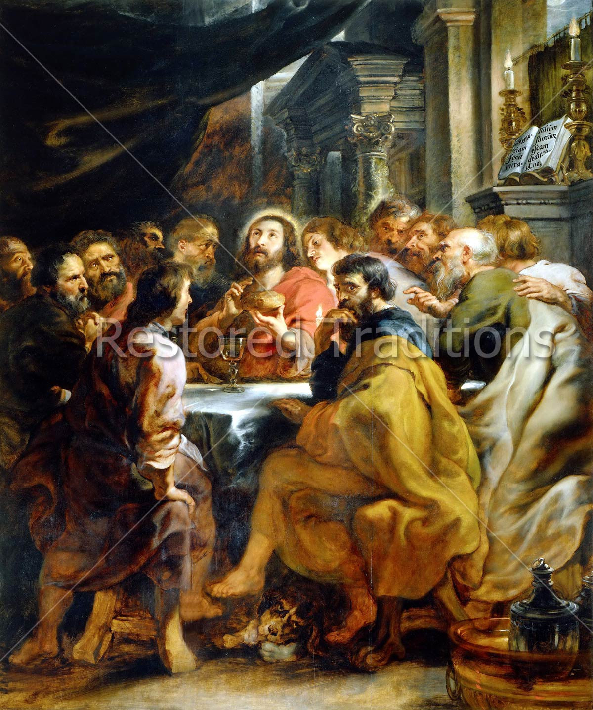 Last Supper – Rubens, restored fine-art print