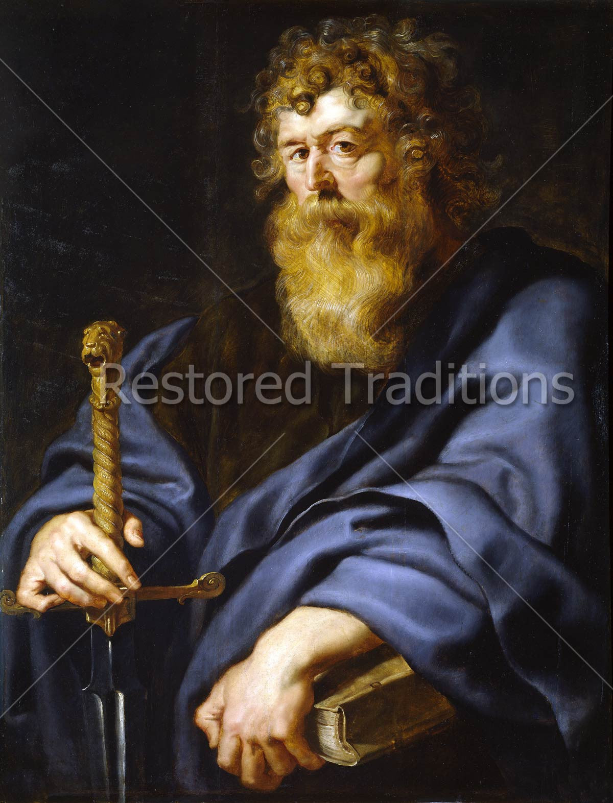 St. Paul – Rubens, restored fine-art print