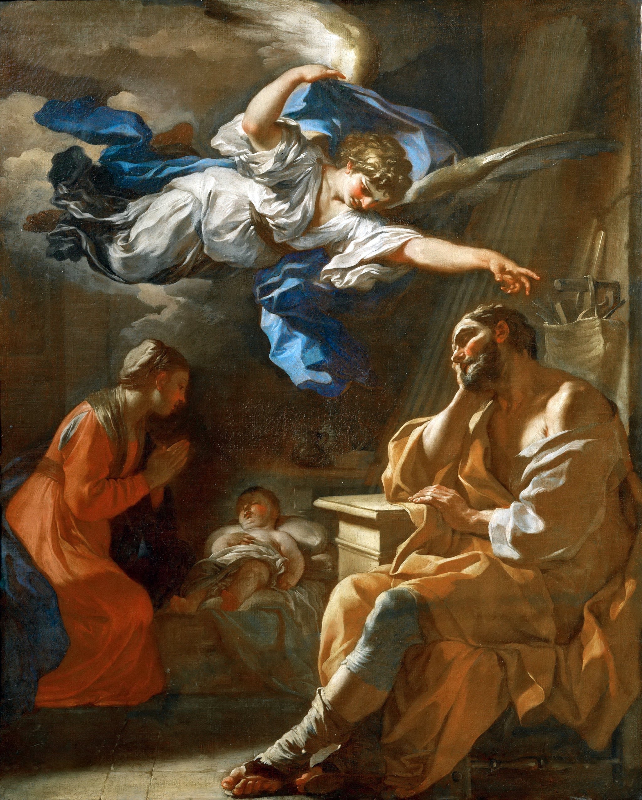 Dream of Saint Joseph – Solimena, restored fine-art print