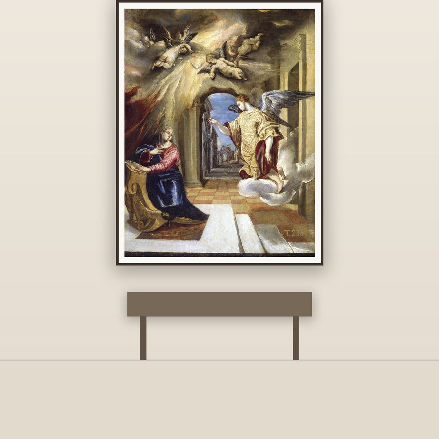 Annunciation – Greco, restored fine-art print