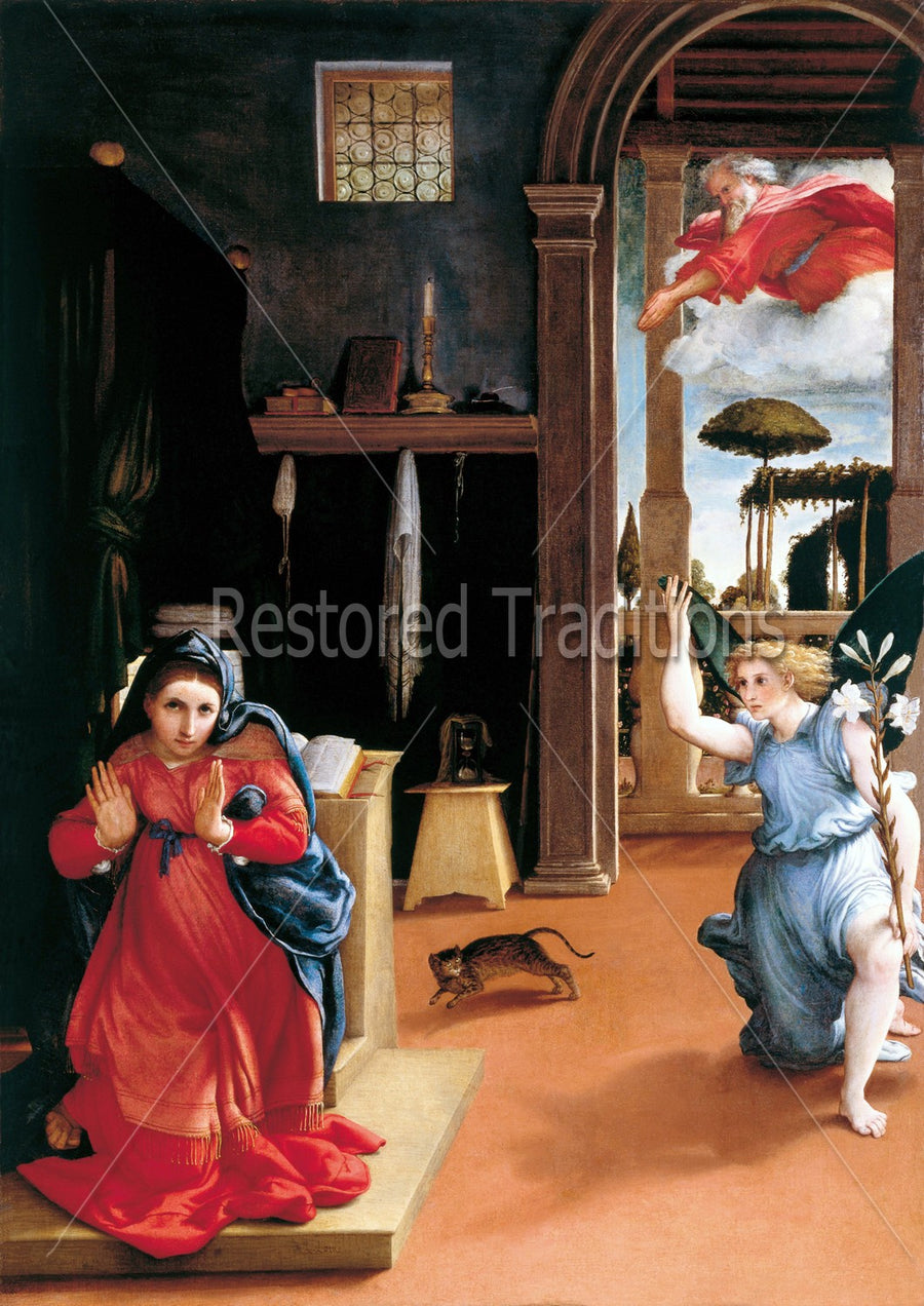Gabriel appears to Mary