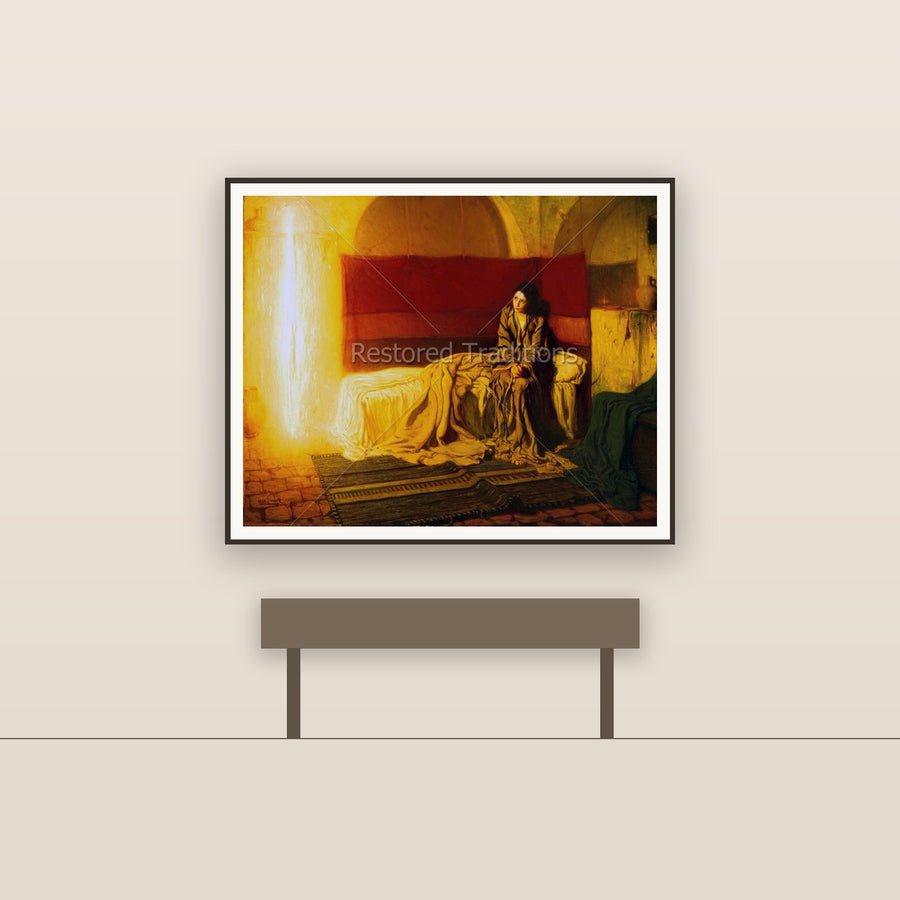 Annunciation – Tanner, restored fine-art print