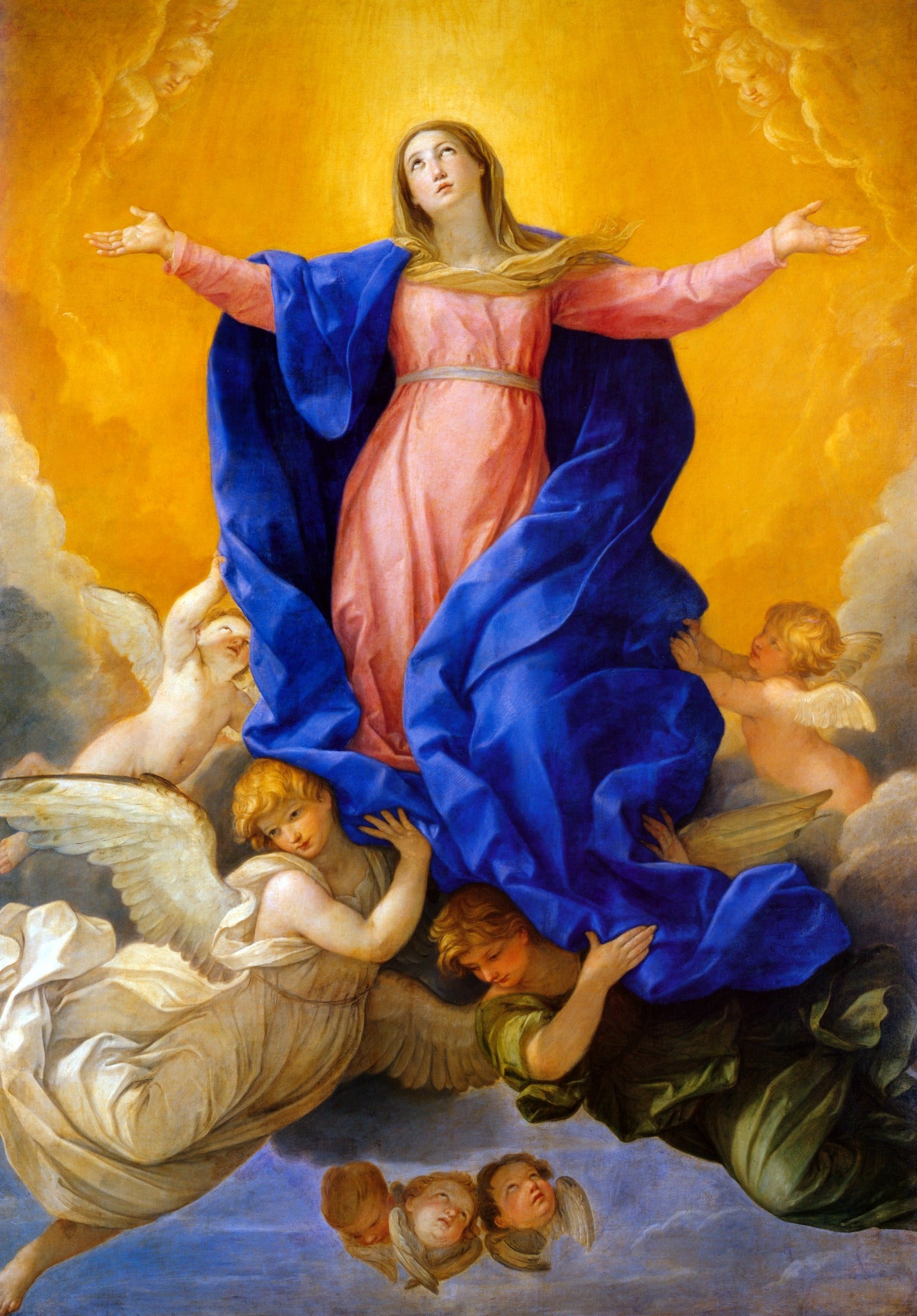 Assumption of the Virgin – Reni, restored fine-art print
