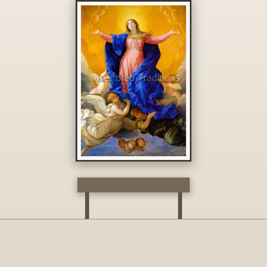 Assumption of the Virgin – Reni, restored fine-art print