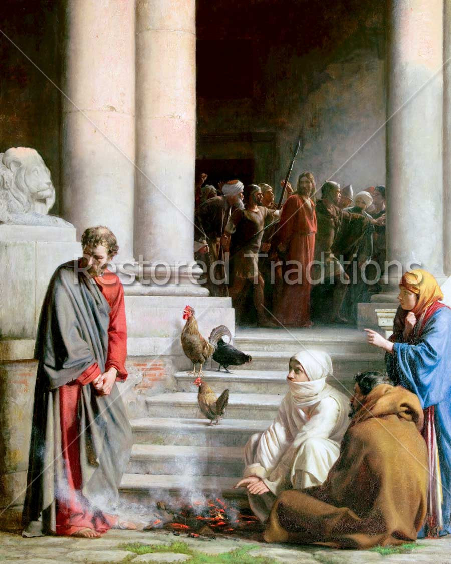 The Denial of St. Peter – Bloch, restored fine-art print