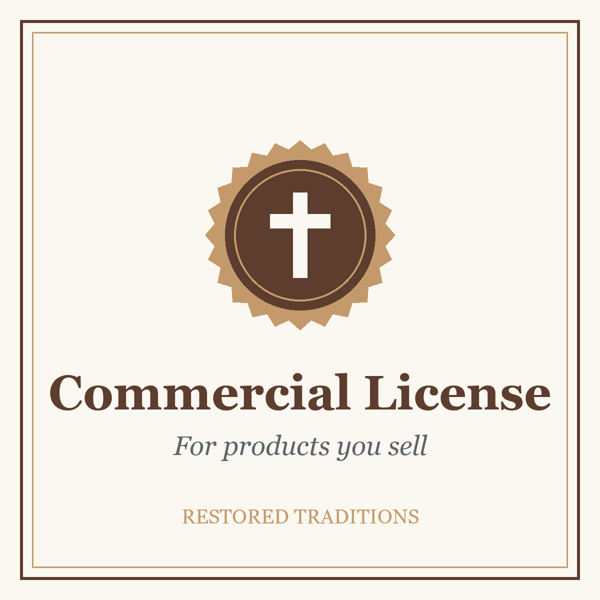 Restored Traditions Commercial License