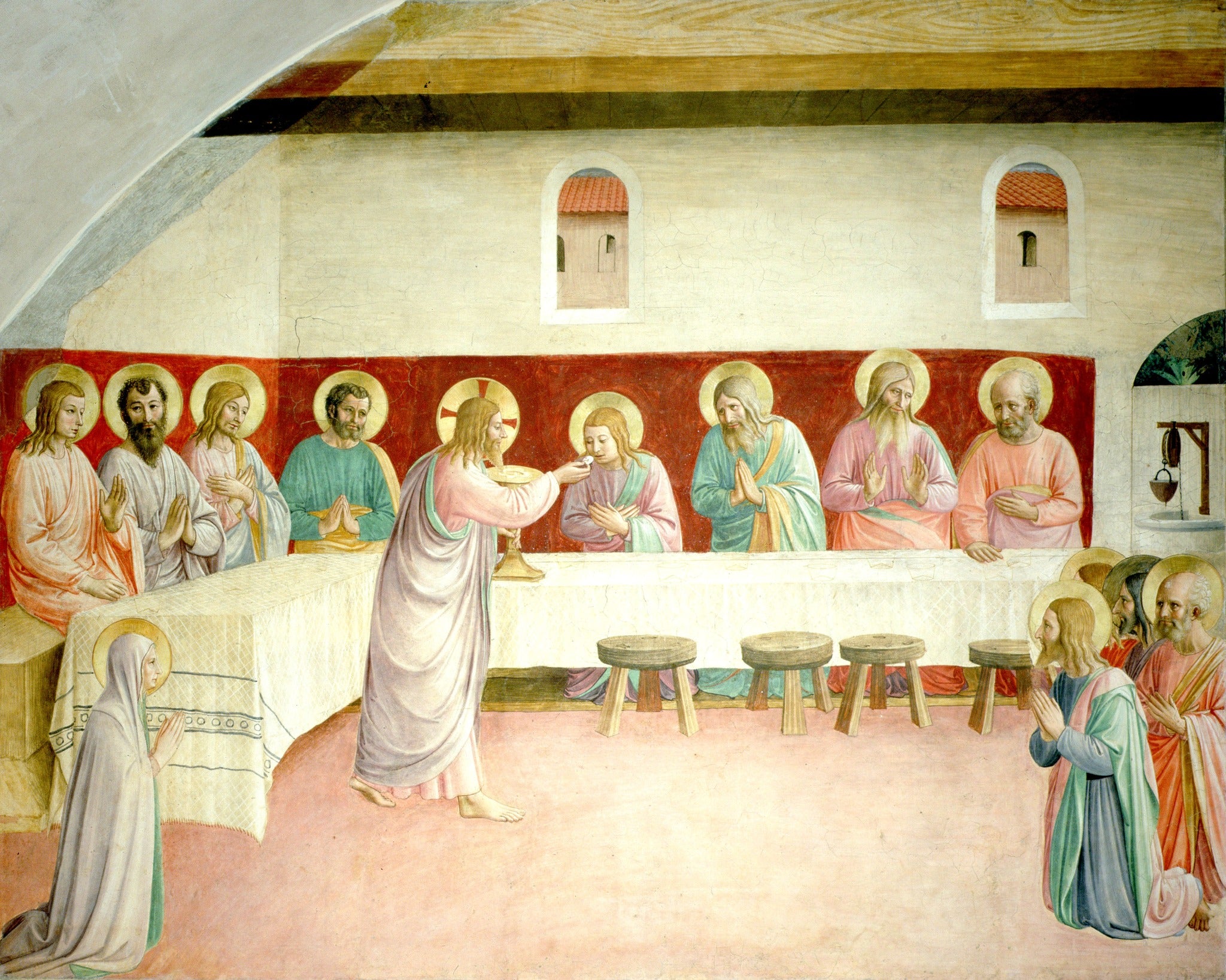 Communion of the Apostles – Angelico, restored fine-art print