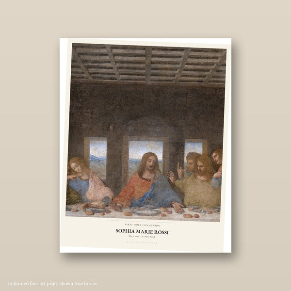 First Communion Set — Keepsake Print + Remembrance Cards