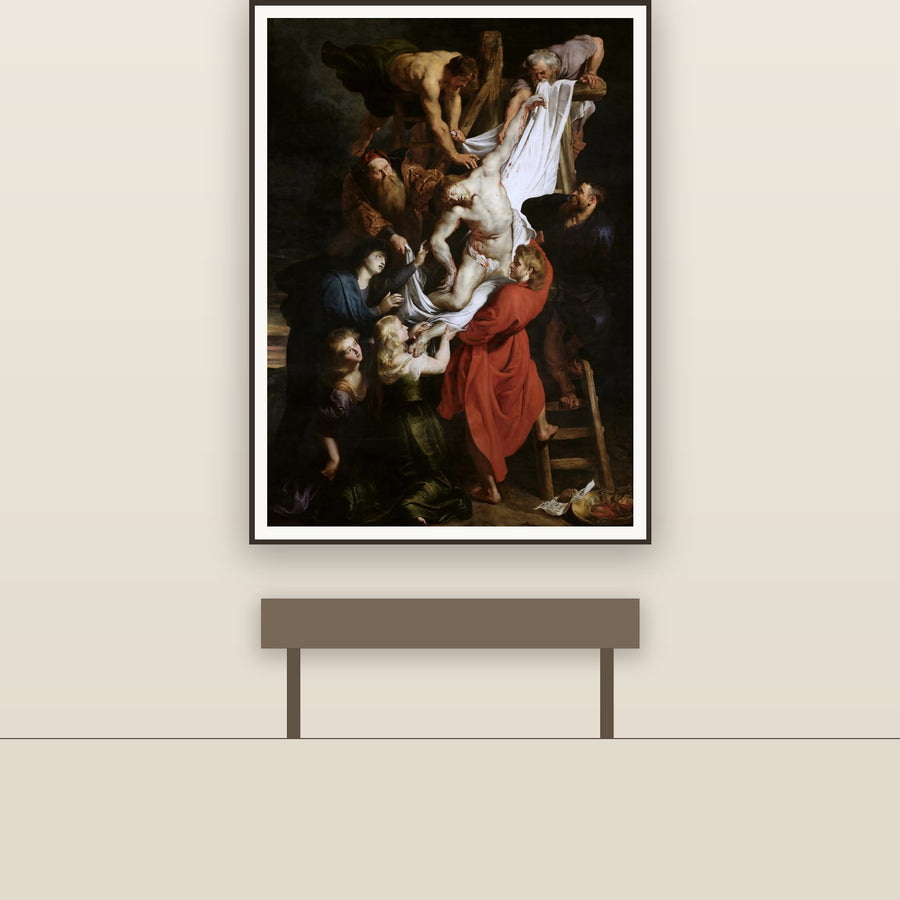 Descent from the Cross – Rubens, restored fine-art print