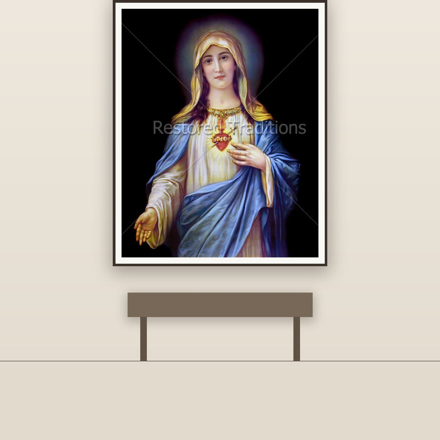 Immaculate Heart – Zabateri, restored fine-art print