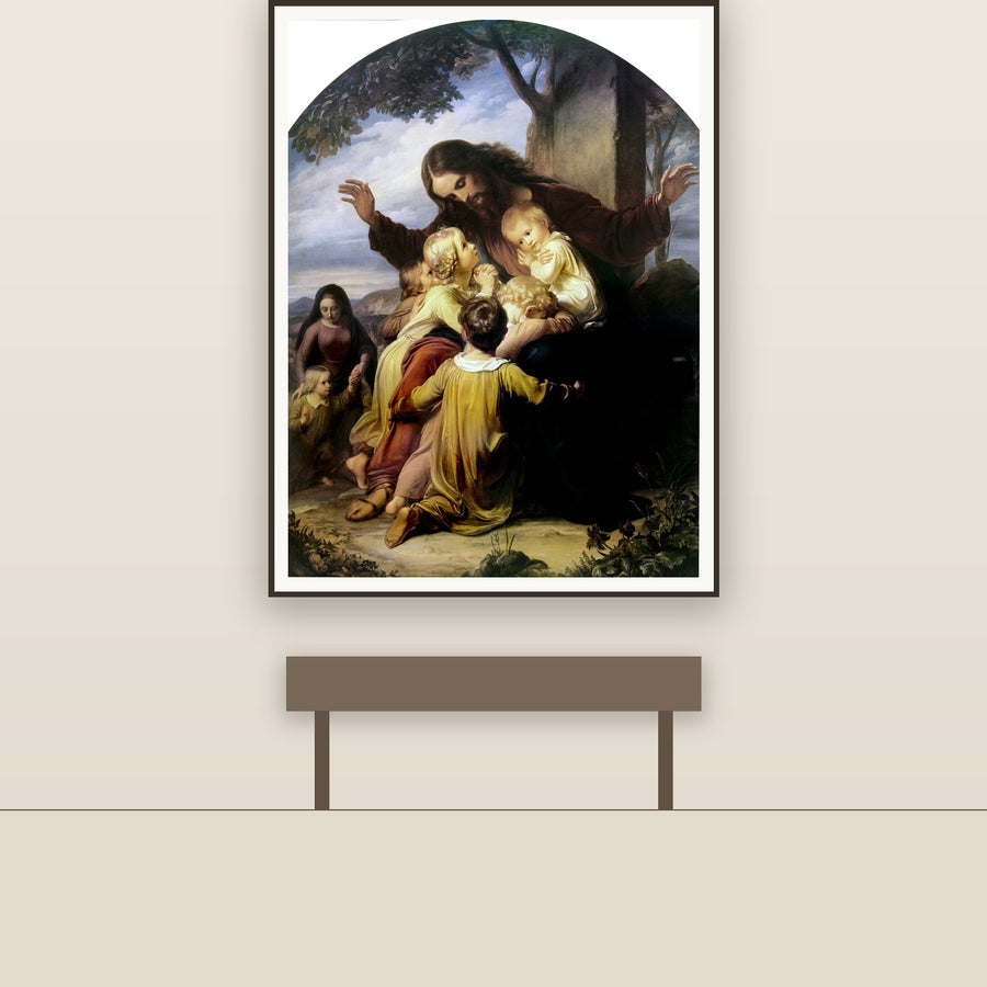 Let the Children Come Unto Me – Vogelstein, restored fine-art print