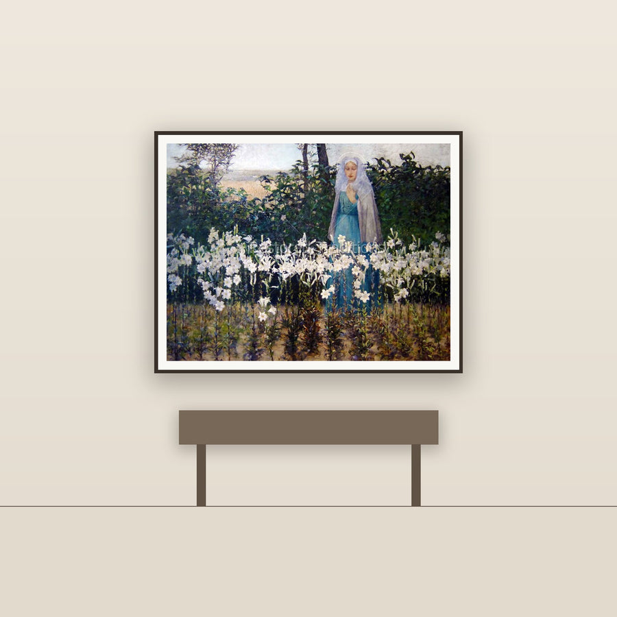 Madonna Among the Flowers – Hitchcock, restored fine-art print