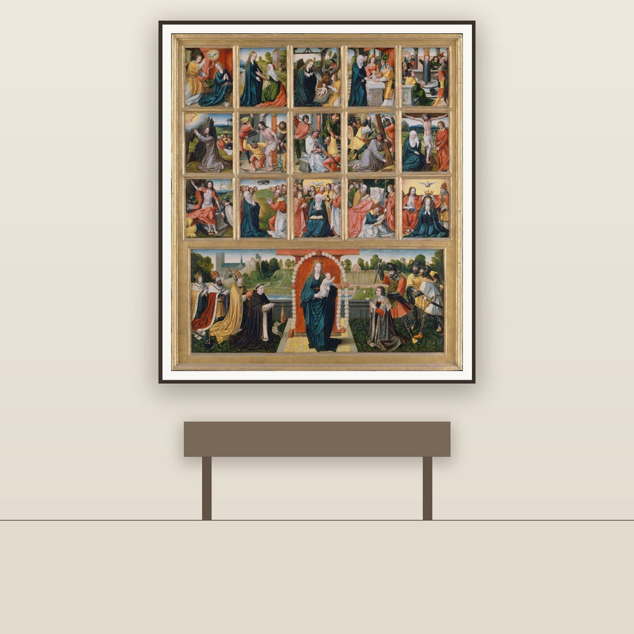 Mysteries of the Rosary, restored fine-art print