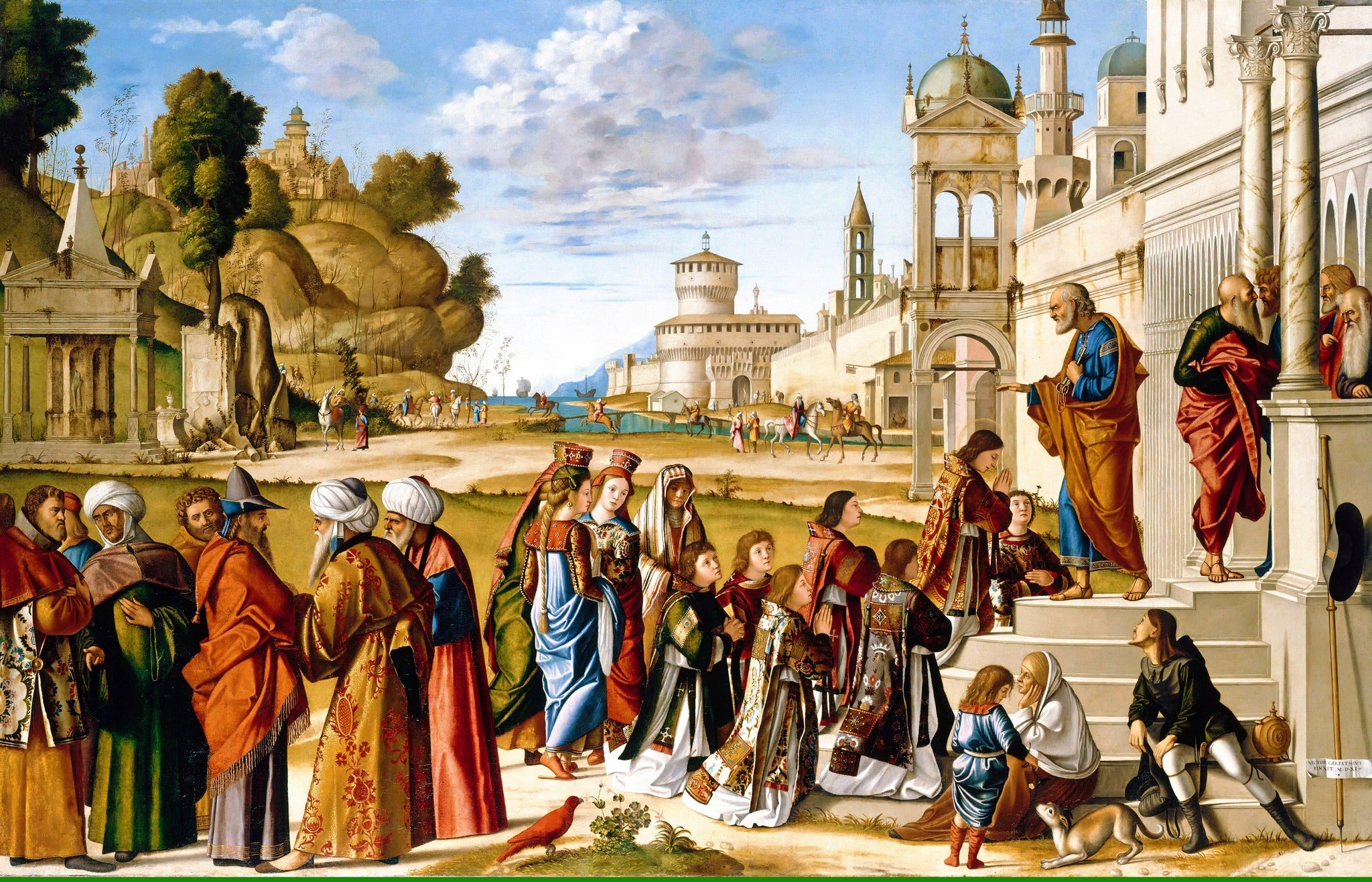 Ordination of St. Stephen as a Deacon – Carpaccio, restored fine-art print