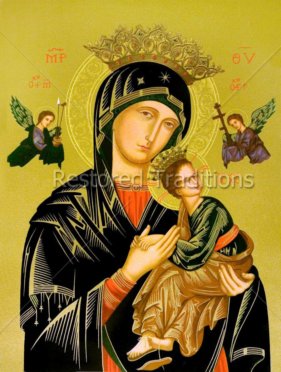Our Lady of Perpetual Help, restored fine-art print