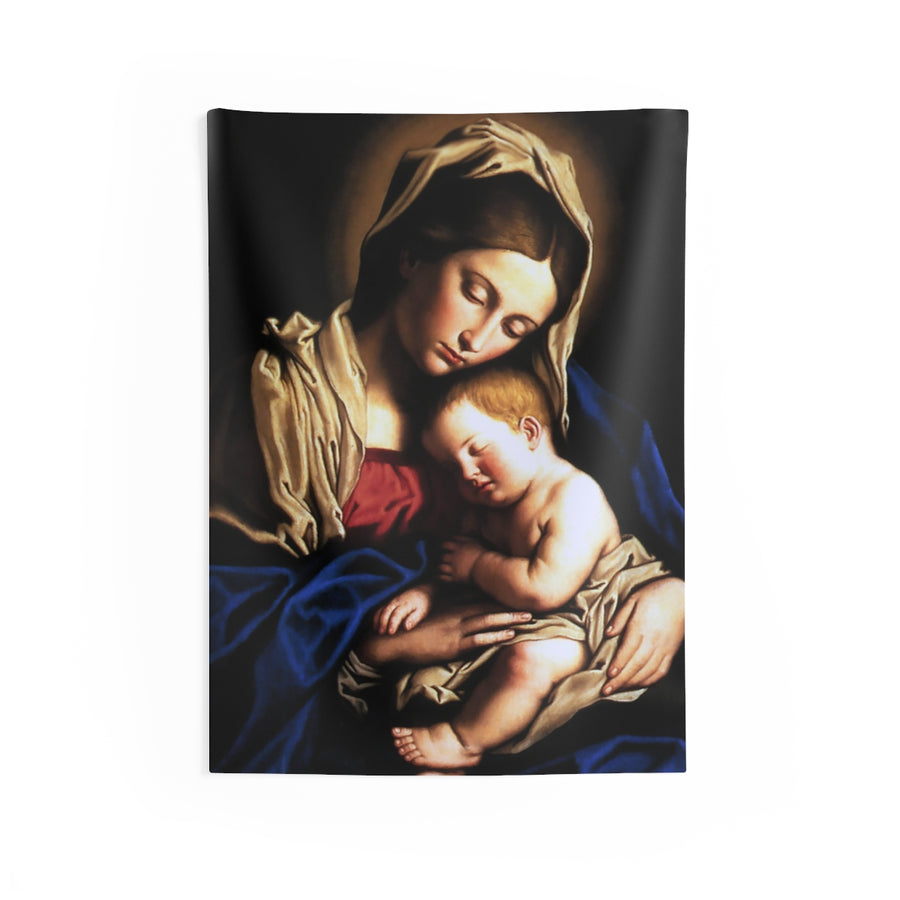 Madonna of the Streets wall tapestry mockup