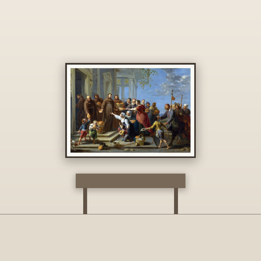 St. Anthony of Padua Distributing Bread – Herp, restored fine-art print