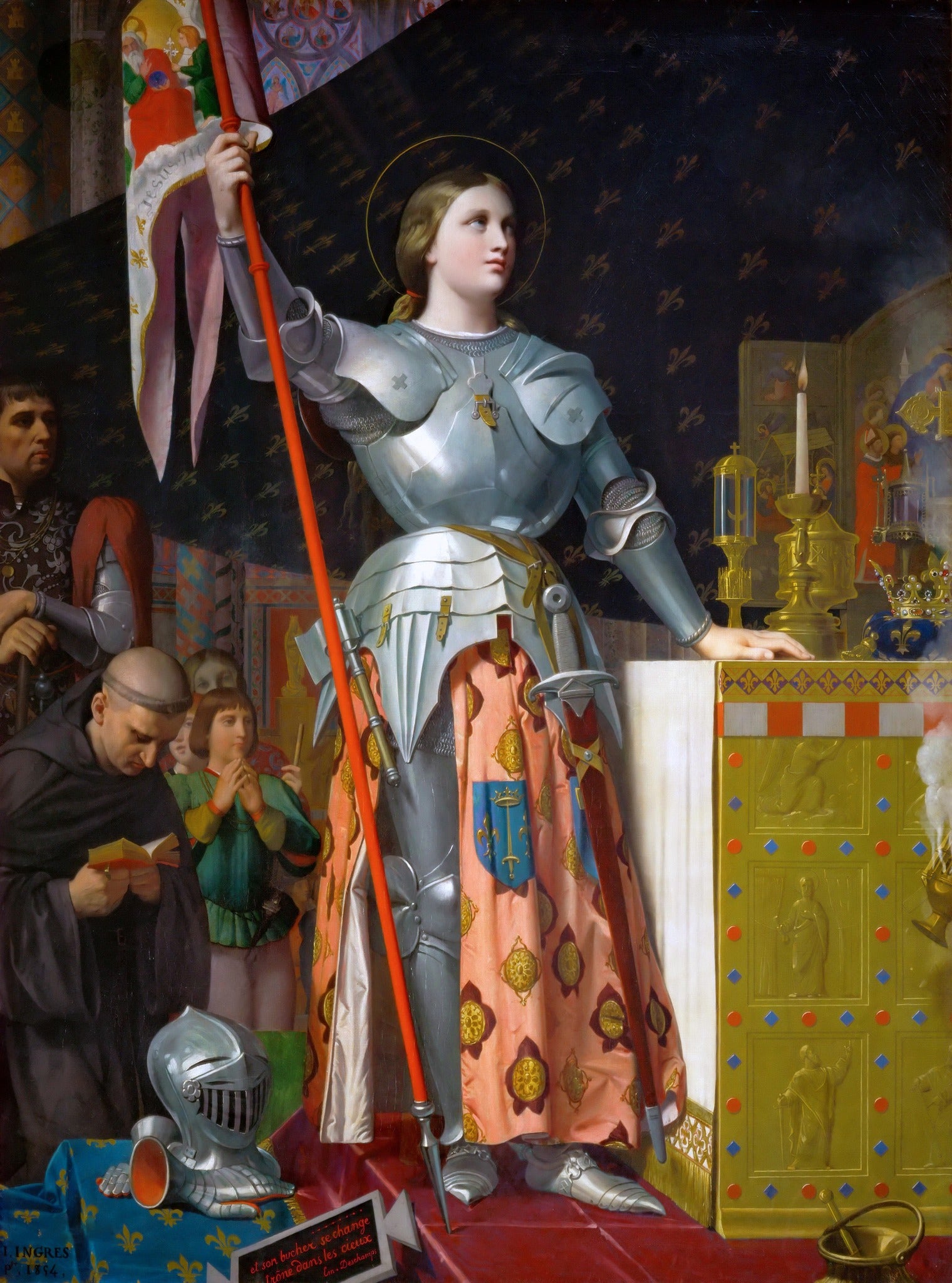St. Joan of Arc – Ingres, restored fine-art print