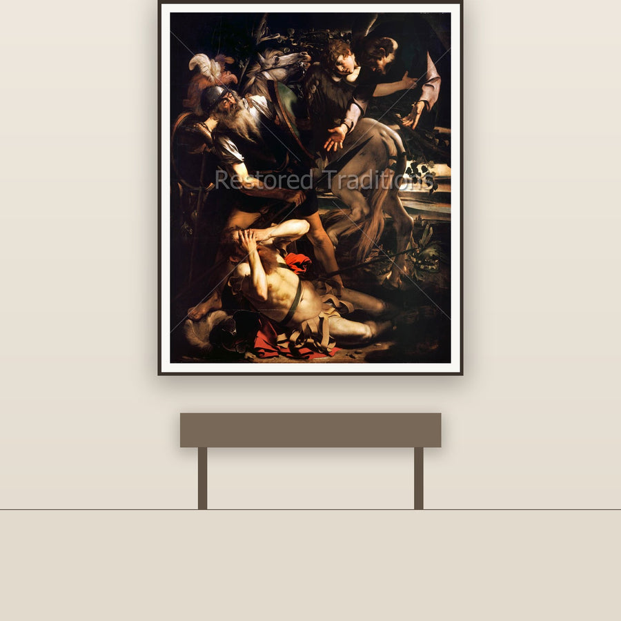 St. Paul's Conversion – Caravaggio, restored fine-art print
