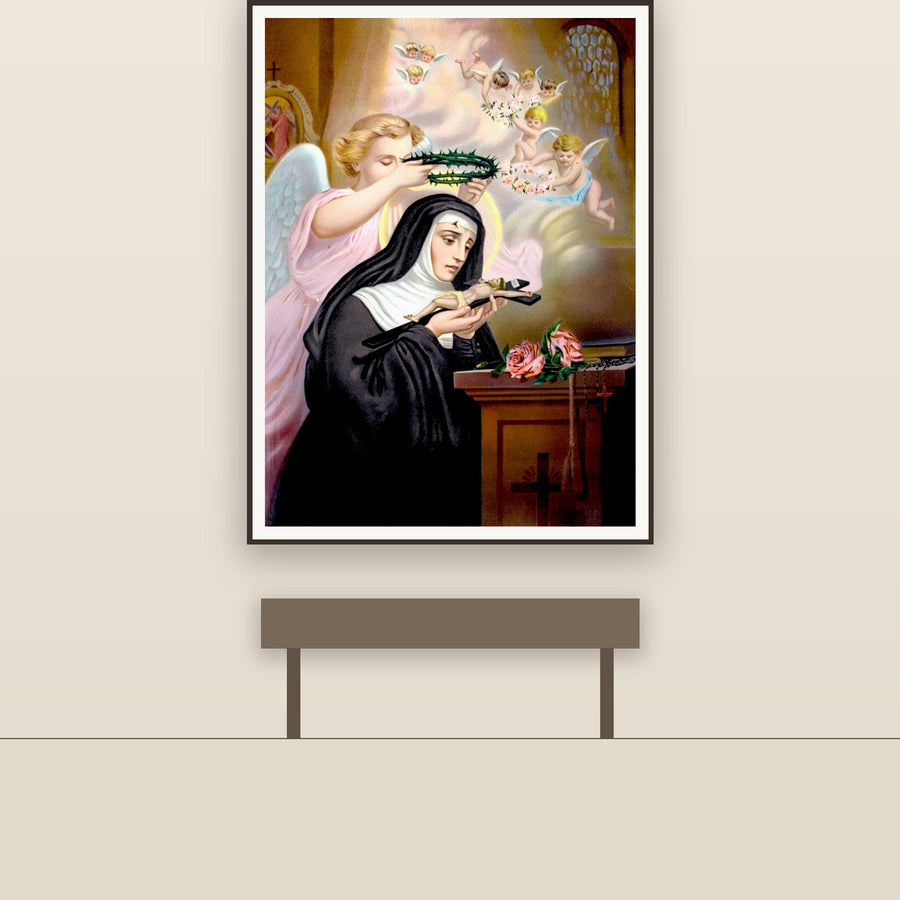 St. Rita, restored fine-art print