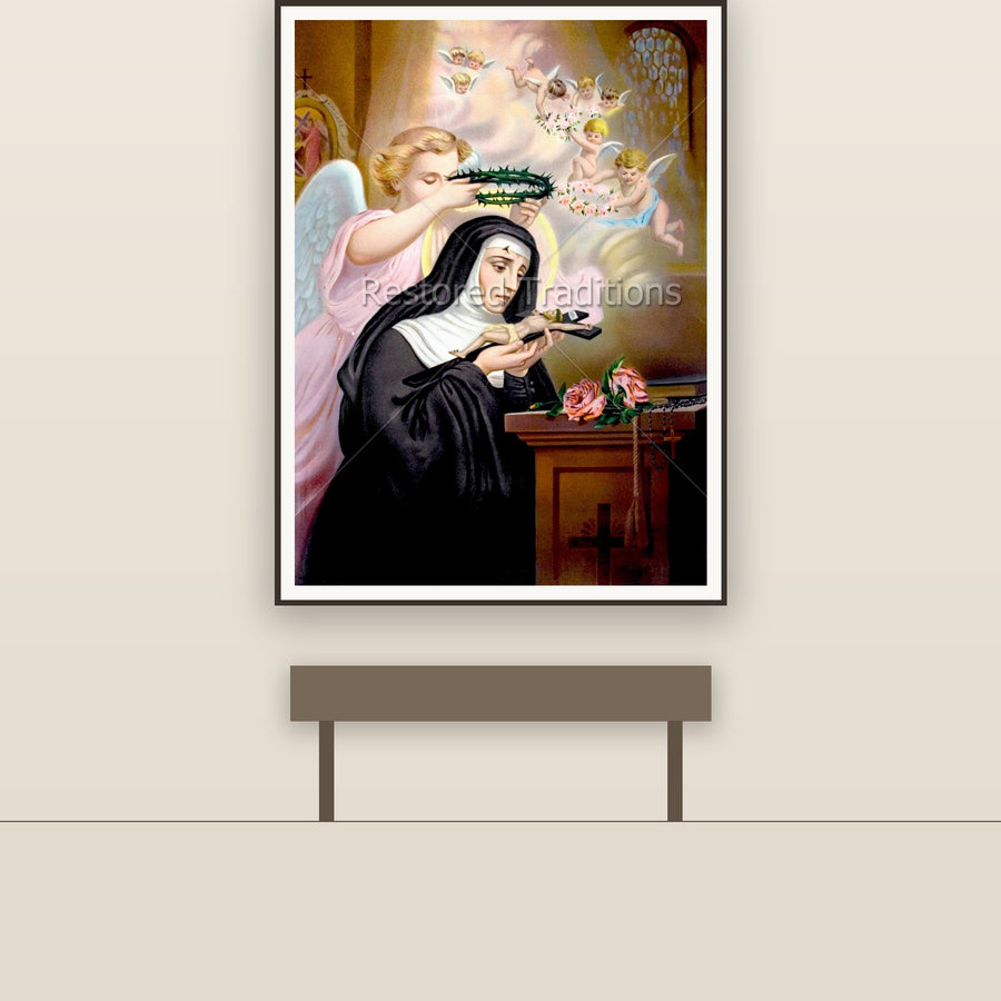 St. Rita, restored fine-art print