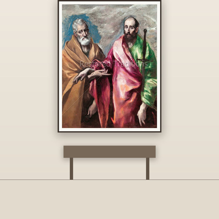Sts. Peter and Paul – Greco, restored fine-art print