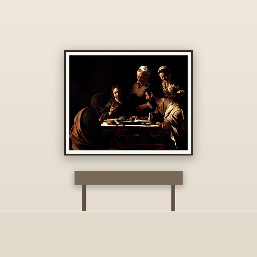Supper at Emmaus, 1601 – Caravaggio, restored fine-art print