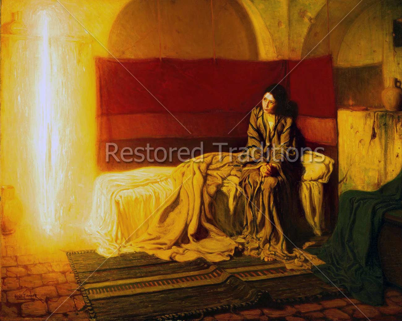 Annunciation – Tanner, restored fine-art print