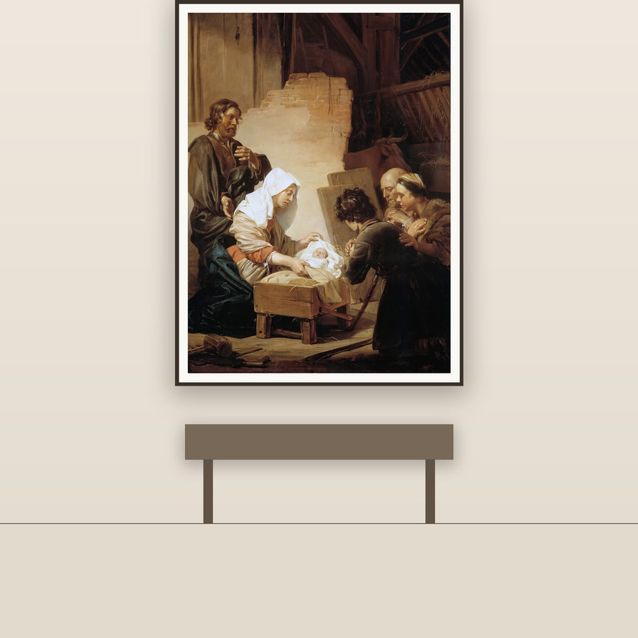 The Adoration of the Shepherds – Bray, restored fine-art print