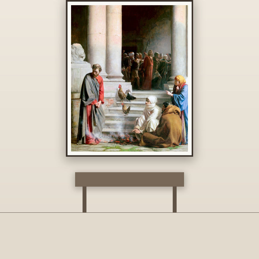 The Denial of St. Peter – Bloch, restored fine-art print