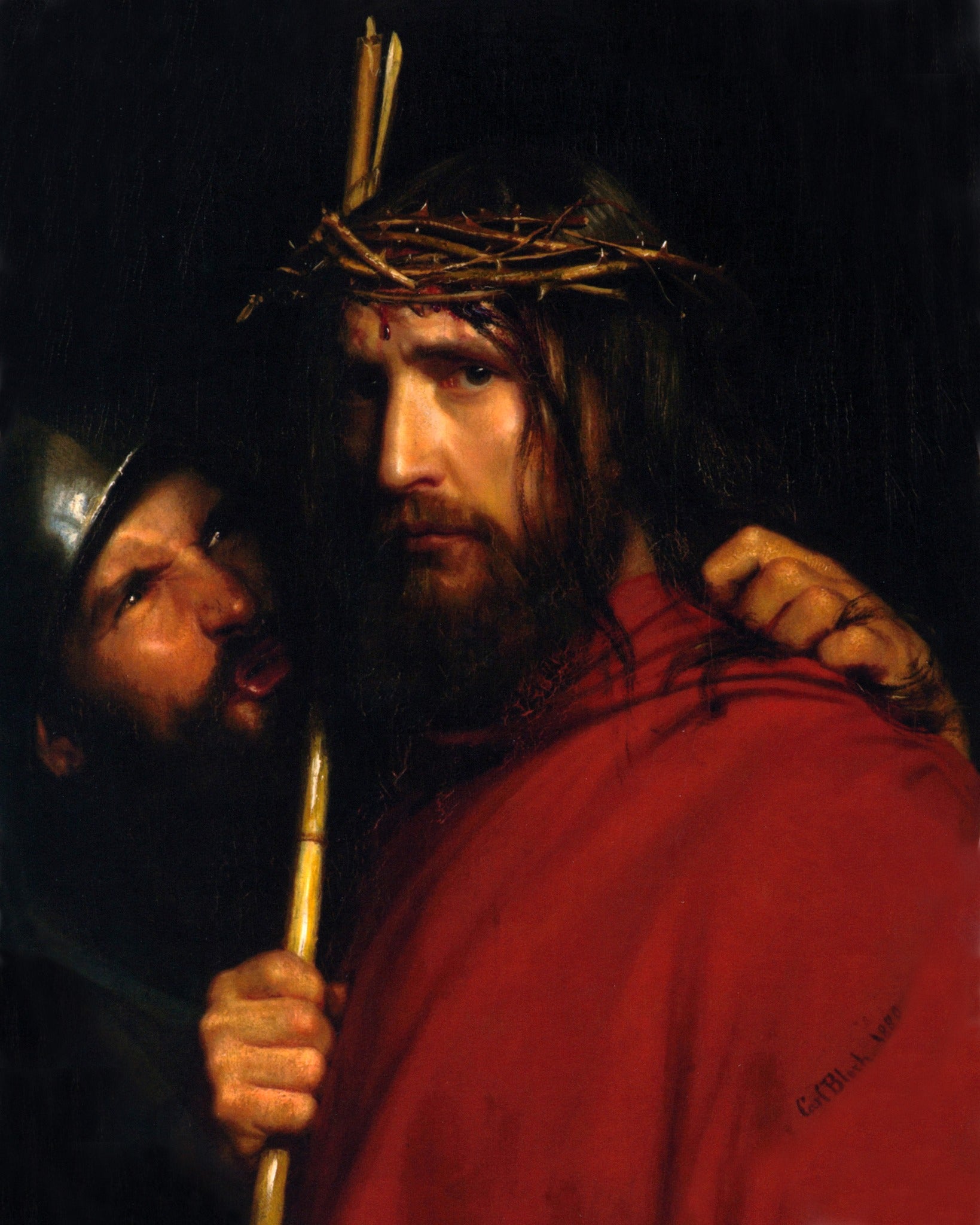 The Mocking of Christ – Bloch, restored fine-art print