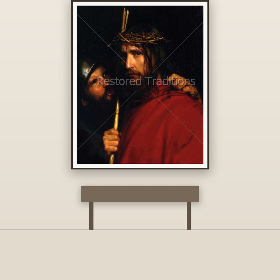 The Mocking of Christ – Bloch, restored fine-art print