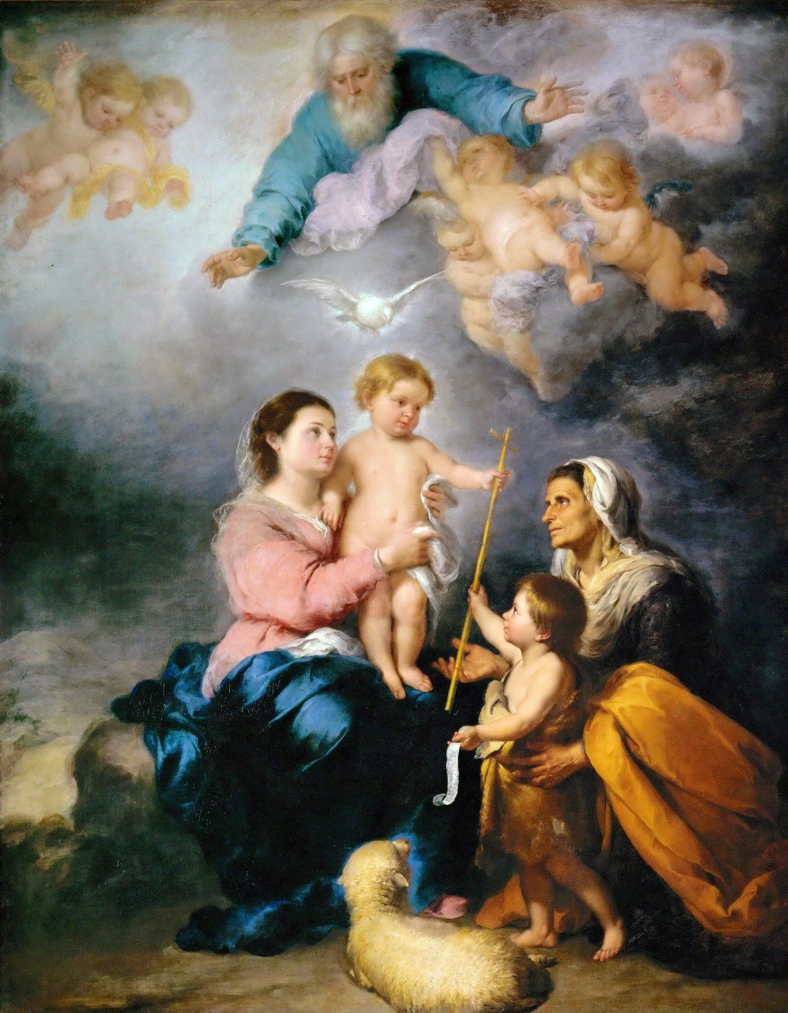 The Seville Virgin – Murillo, restored fine-art print
