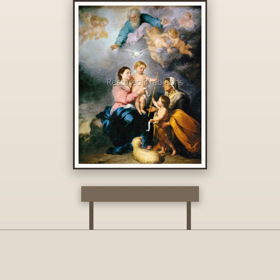 The Seville Virgin – Murillo, restored fine-art print