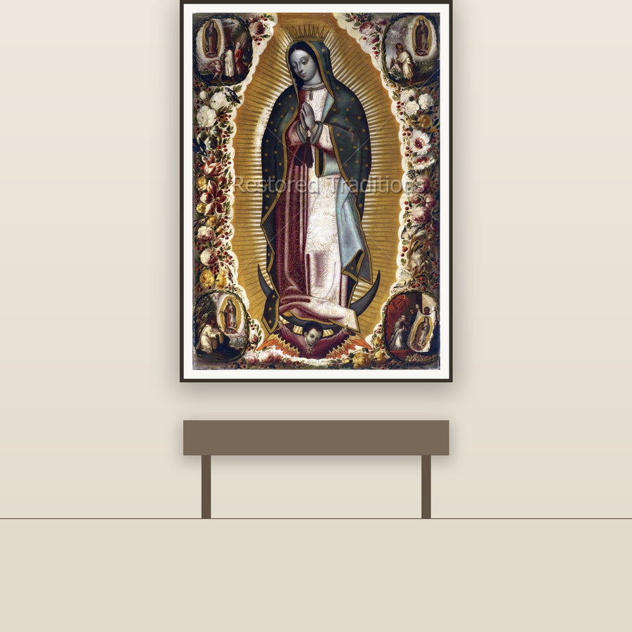 The Virgen of Guadalupe – Arellano, restored fine-art print