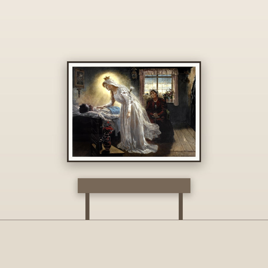 Virgin Mary Healing a Wounded Man – Eichstaedt, restored fine-art print