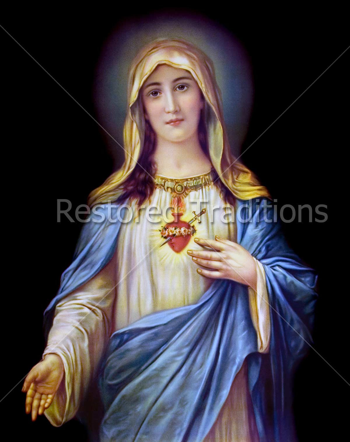 Immaculate Heart – Zabateri, restored fine-art print