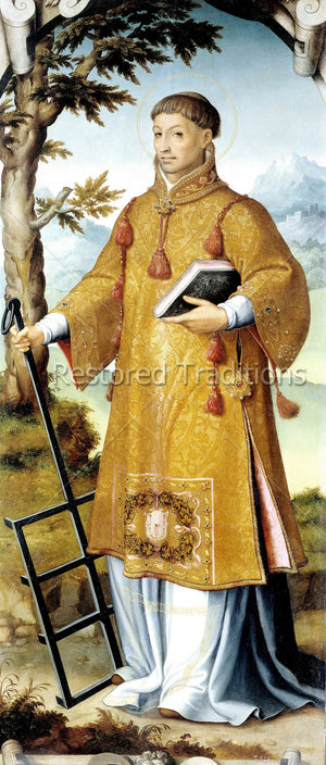 Martyr Saint Lawrence Holding Rack