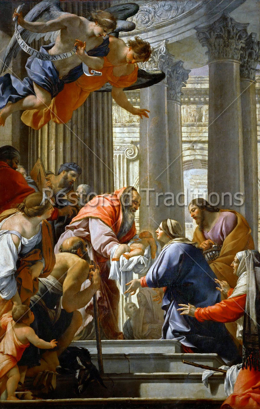 Virgin Mary Handing Infant Christ to Simeon