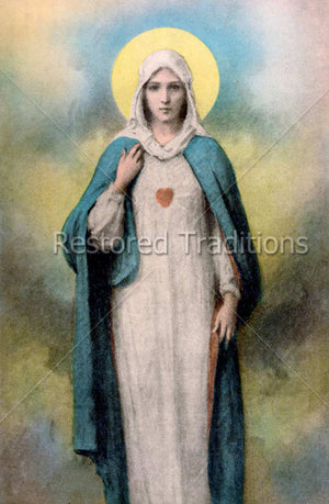 Mother Mary With Heart