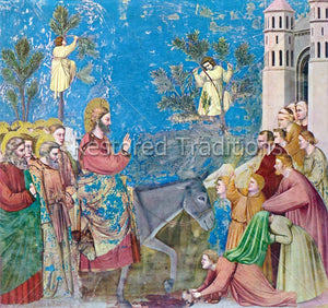 Christ Riding Donkey, Palm Sunday.