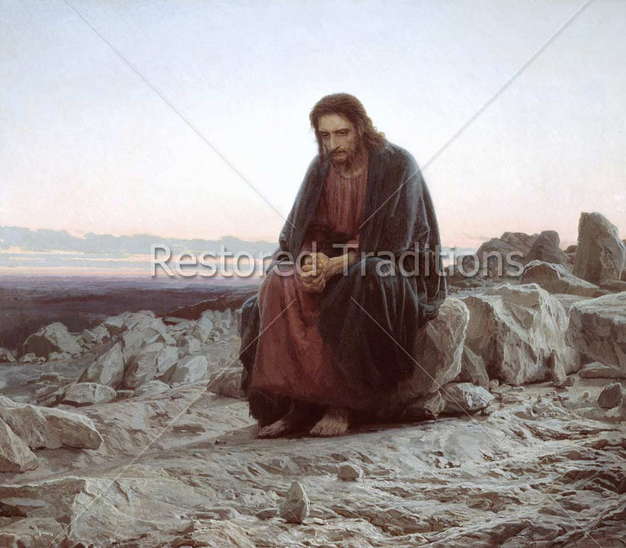 Jesus Fasting in Desert