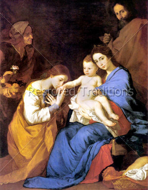 Family of Christ with two female saints